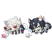 ZILEFSILK Cute Anime Demon Slayer Acrylic Figure Keychain Set Vision Cosplay Stand Merch for Girls