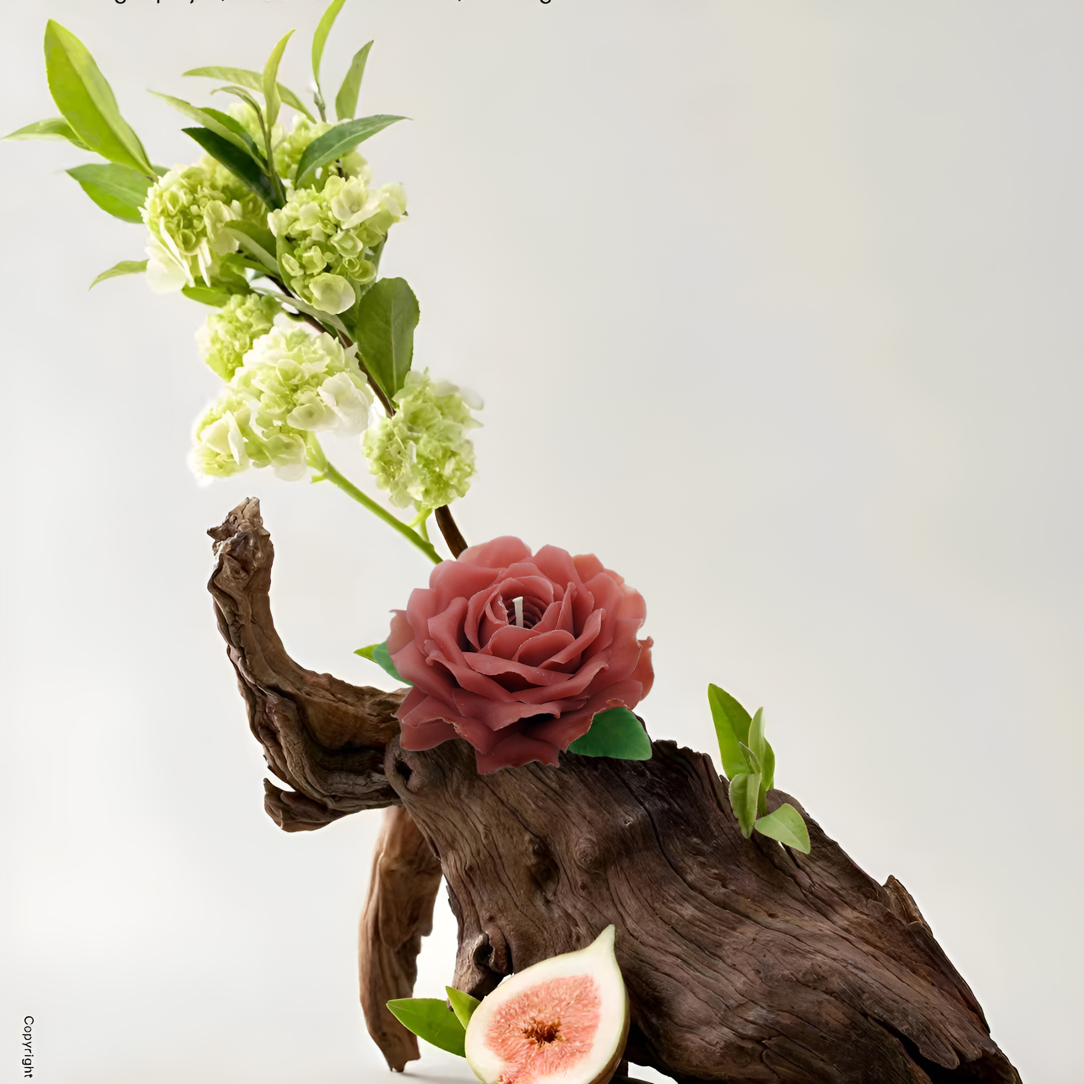 ZILEFSILK Handmade Red Rose Flower Candles Miss Rose Scented Candles