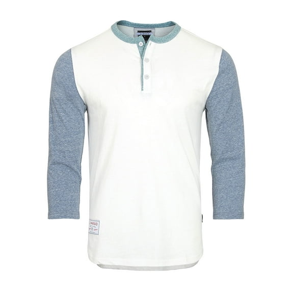 ZIMEGO Men's 3/4 Sleeve Baseball Henley – Casual Athletic Button Crewneck Shirts