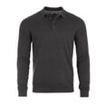 thumbnail image 1 of ZIMEGO Men's Casual Polo Sweater - Long Sleeve Pullover Button Knit Shirt, 1 of 6