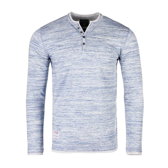 ZIMEGO Men’s Long Sleeve Layered V-Neck Cuff Hemline Fashion Casual Athletic Henley Shirts Tee