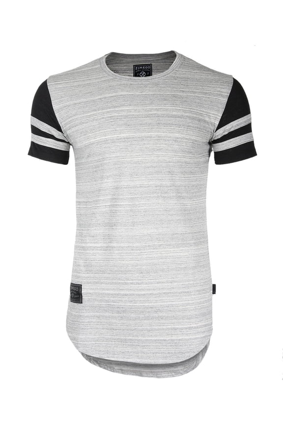 Men's Short Sleeve Drop Tail Longline Hiphop Curved Hem Fashion Shirts