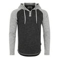 thumbnail image 1 of ZIMEGO Mens Long Sleeve Hoodie - Lightweight Hooded Pullover, Black, XX-Large, 1 of 5