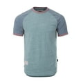 thumbnail image 1 of ZIMEGO Mens Short Sleeve Ringer Tee - Color Block Raglan Casual T-Shirt, 1 of 5