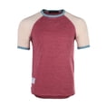 thumbnail image 1 of ZIMEGO Mens Short Sleeve Ringer Tee - Color Block Raglan Casual T-Shirt, 1 of 6