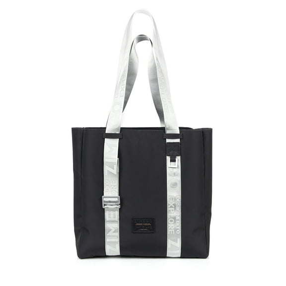 ZIMEGO Stylish Casual Business Laptop Tote Bag – Durable Travel Crossbody Shoulder Bag, WR Black