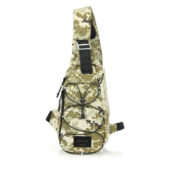 ZIMEGO Tactical Fanny Pack and Crossbody Bag - Utility Sling Bag for Travel and Outdoor, Camo