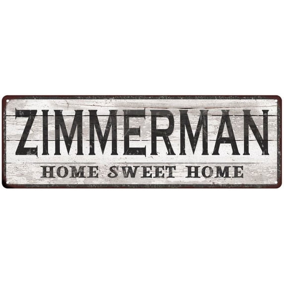 ZIMMERMAN Home Sweet Home Country Look 6x18 Metal Sign 106180045942