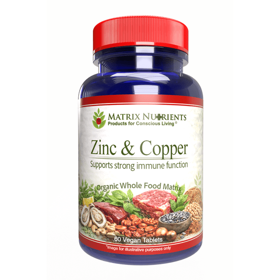 ZINC & Copper - LAB Tested for Highest Purity! Fast Absorption, 100% Organic Natural Ingredients - Massive Immune Support - Repair Heart & Body! - Vegan Tablets (60ct)