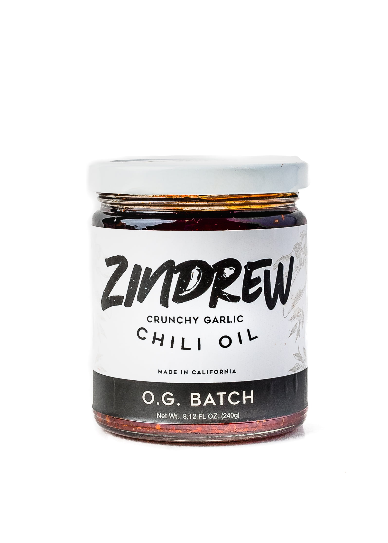 ZINDREW CHILI Crunchy Garlic Chili Oil OG BATCH. Premium Spicy, Savory