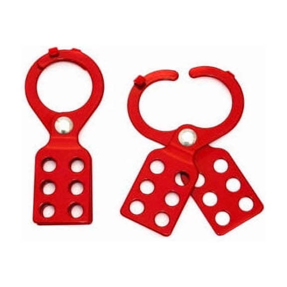 ZING RecycLockout Lockout Tagout Hasp, 1" Steel with Tabs, 7106