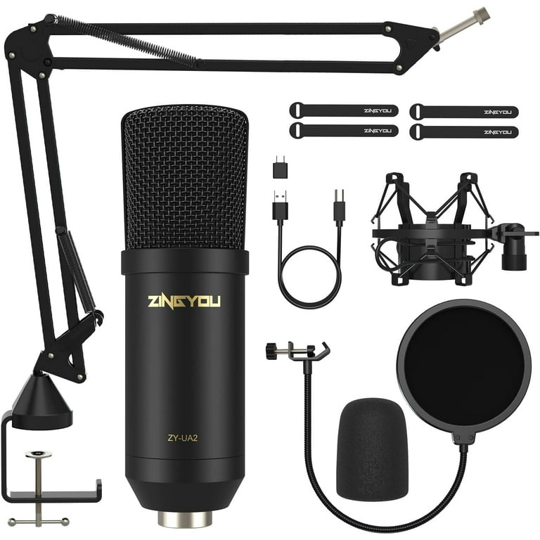 高価値セリー XLR ZINGYOU Condenser Studio Professional Microphone, トップス
