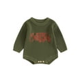 ZINTAOZT Baby Boy Girl First Christmas Sweater Romper Letter Embroidery