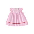 thumbnail image 1 of ZINTAOZT Baby Girl Stripe Summer Dress Ruffle Sleeveless Bunny Embroidery Loose Dress Toddler Easter Vacation Dress, 1 of 8
