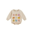 thumbnail image 1 of ZINTAOZT Newborn Halloween Outfit Girl Boy Pumpkin Ghost Romper Bubble Sweatshirt Bodysuit Fall Halloween Baby Clothes, 1 of 8