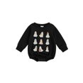 thumbnail image 1 of ZINTAOZT Newborn Halloween Outfit Girl Boy Pumpkin Ghost Romper Bubble Sweatshirt Bodysuit Fall Halloween Baby Clothes, 1 of 8