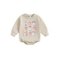 thumbnail image 1 of ZINTAOZT Newborn Halloween Outfit Girl Boy Pumpkin Ghost Romper Bubble Sweatshirt Bodysuit Fall Halloween Baby Clothes, 1 of 8