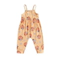 thumbnail image 1 of ZINTAOZT Toddler Girl Jumpsuit Baby Halloween Clothes Ghost/Pumpkin Print Sleeveless One Piece Strap Romper 6M-3T, 1 of 8