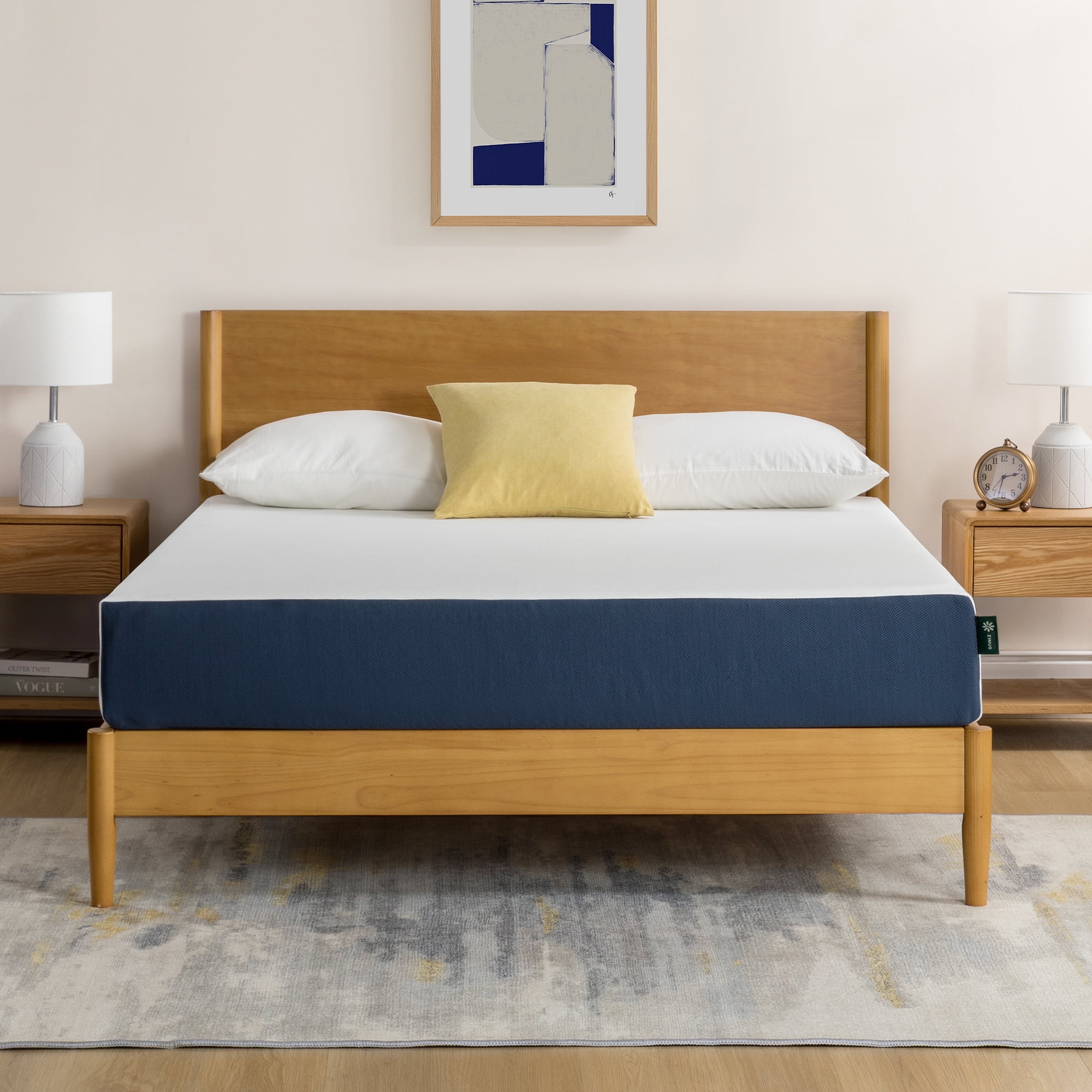 Zinus 8" Full Green Tea Waterfall Memory Foam Mattress in a Box