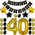 thumbnail image 1 of QiShi 40th Anniversary Latex Party Decoration Kits, (24 Pieces), 1 of 7
