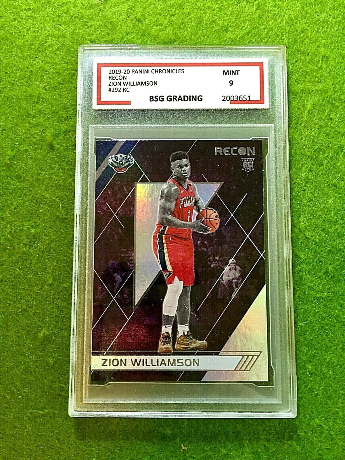 ZION WILLIAMSON PRIZM ROOKIE CARD GRADED BSG 9 PELICANS 2019 Recon MAKE AN OFFER - Walmart.com ZION WILLIAMSON PRIZM ROOKIE CARD GRADED BSG 9 PELICANS 2019 Recon MAKE AN OFFER - Walmart.com