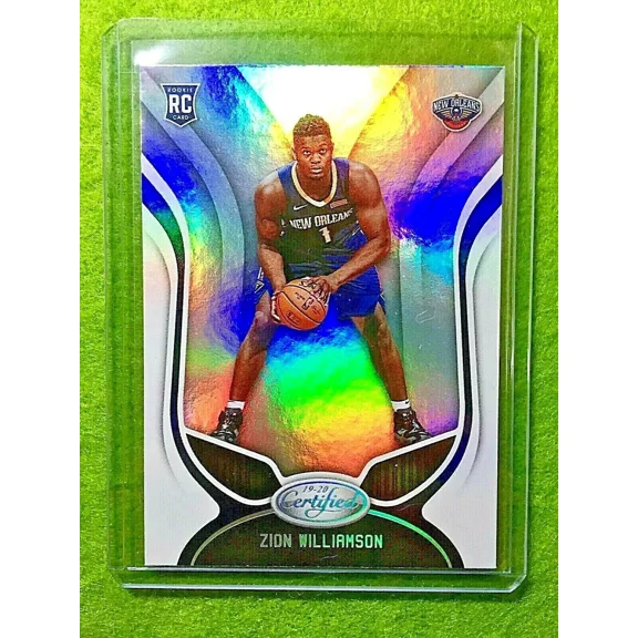 ZION WILLIAMSON ROOKIE PRIZM CARD JERSEY #1 PELICANS RC 2019 Panini Certified
