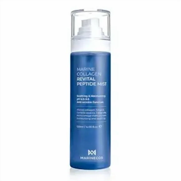 ZIOSTAND Marine Collagen Revital Peptide Mist 120ml Fine Facial Spray for Hydration Soothing Glow Daily Moisture Mist with Centella and Peptides
