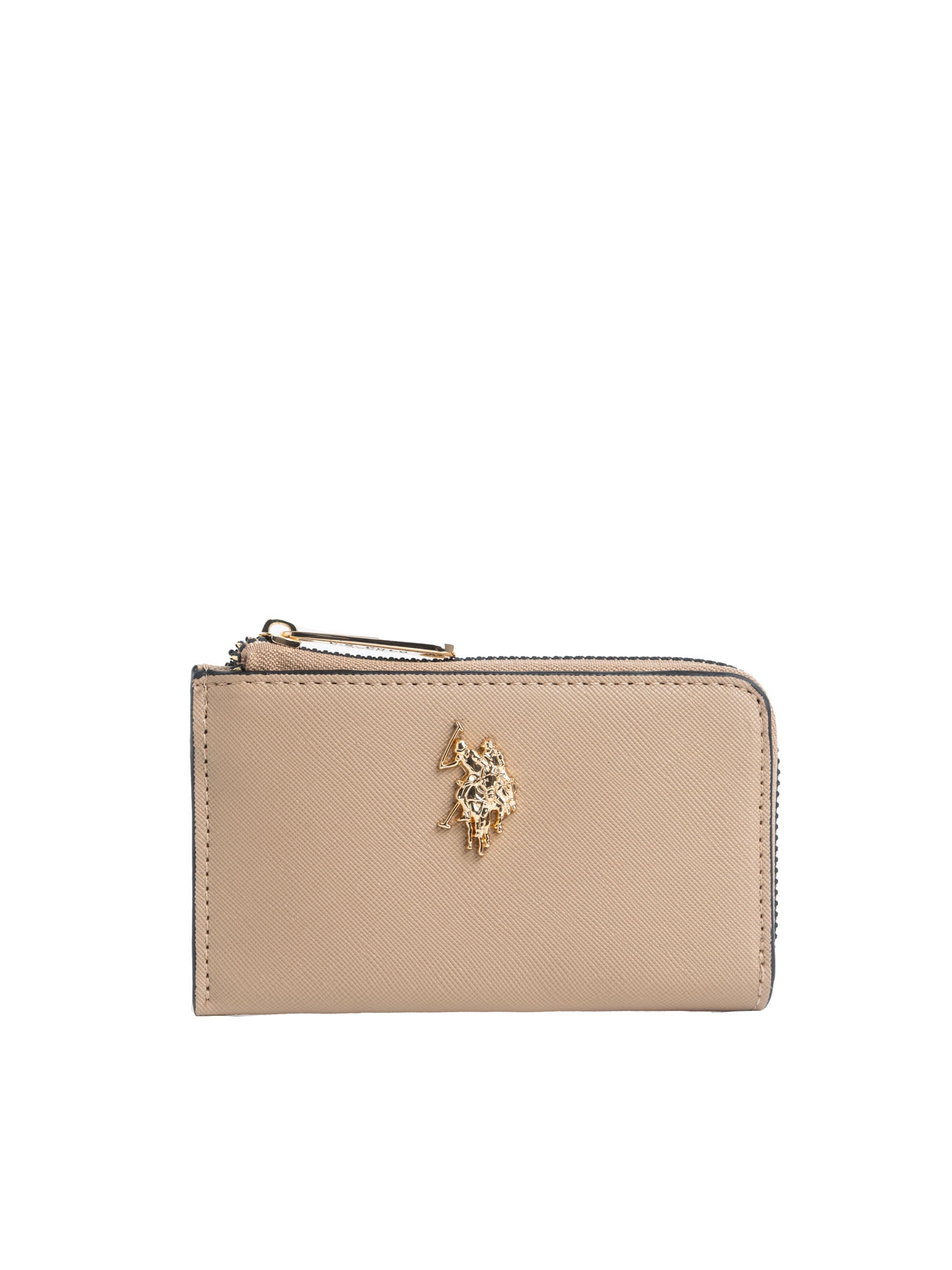 U.S. Polo Assn. Women's Zip Coin Wallet, Sand
