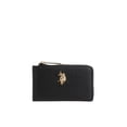 thumbnail image 1 of U.S. Polo Assn. Women's Zip Coin Wallet, Black, 1 of 4
