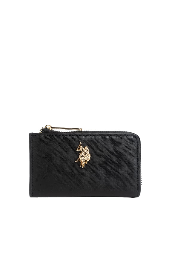 Women's Zip Coin Wallet, Black