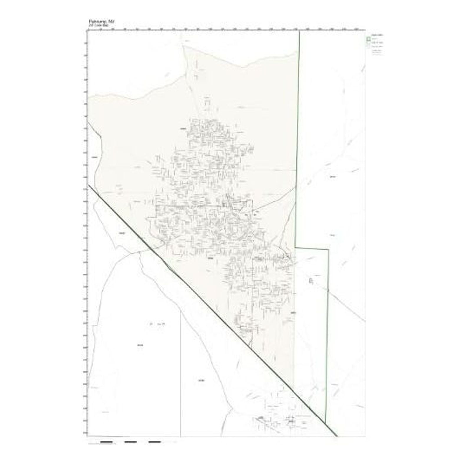 ZIP Code Wall Map of Pahrump, NV ZIP Code Map Laminated