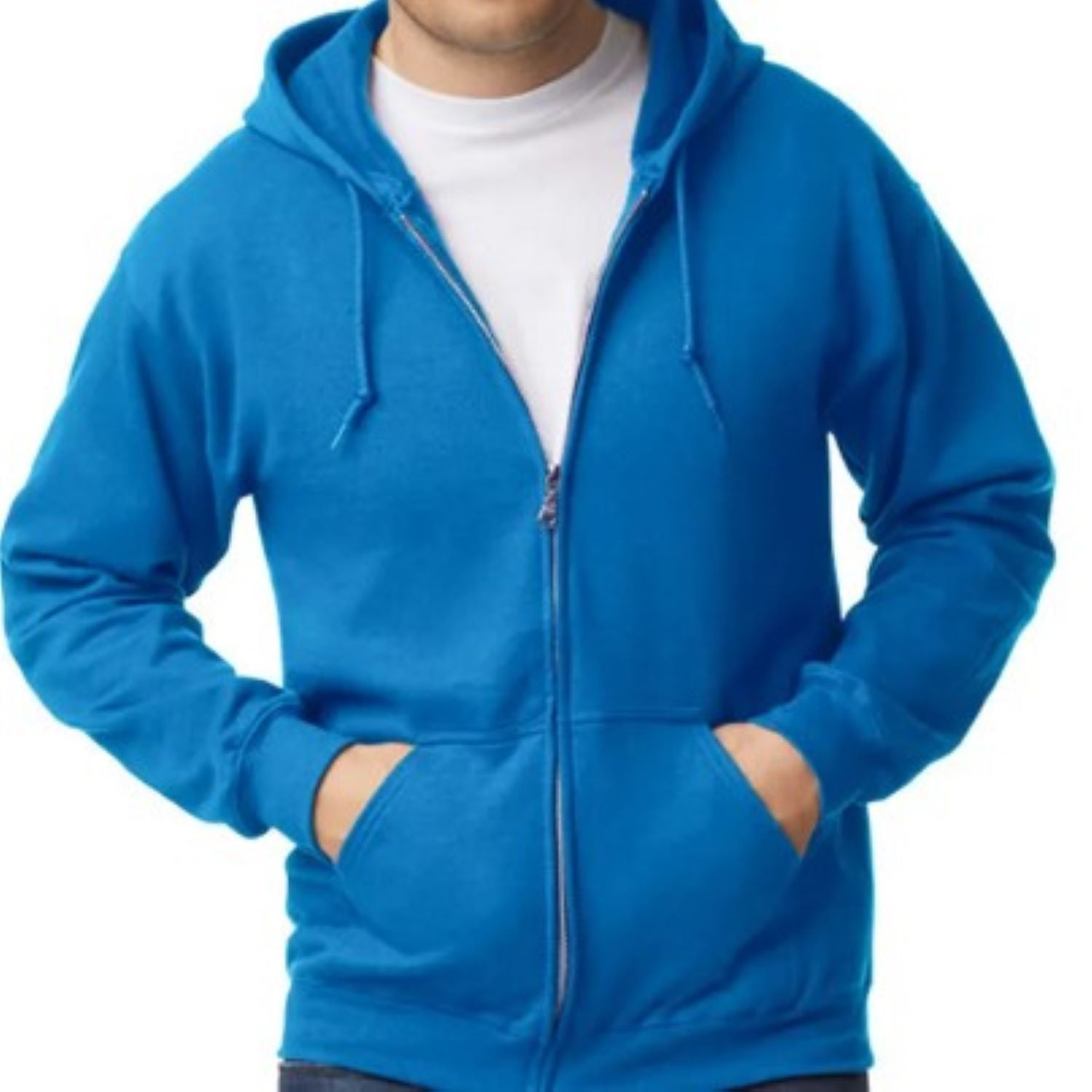 ZIP HOODIE BLUE Large