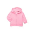 thumbnail image 1 of Garanimals Baby Girl Zip Up Butter Fleece Hoodie, Sizes 0-24 Months, 1 of 4