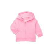 GARANIMALS Baby Girl Zip Up Butter Fleece Hoodie, Sizes 0-24 Months