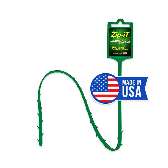 ZIP IT Drain Cleaner, Sink and Shower Unclogger, Hair Removal Tool, 1