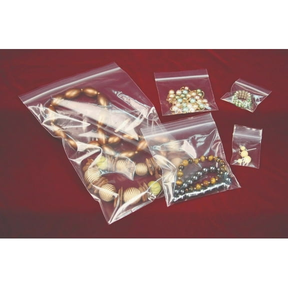 ZIP LOCK BAGS RECLOSABLE 2 MIL POLYBAG CLEAR 100 PLASTIC ZIP SEAL BAGS