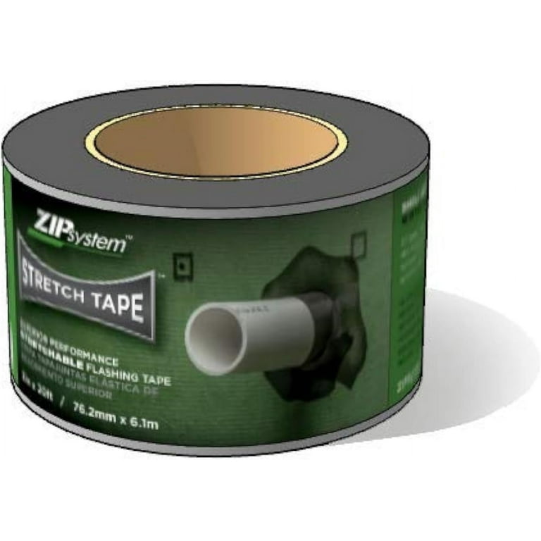 ZIP System - Huber ZIP System Stretch Tape - 3 inches x 20 feet -  Self-Adhesive Flexible Flashing for Doors-Windows