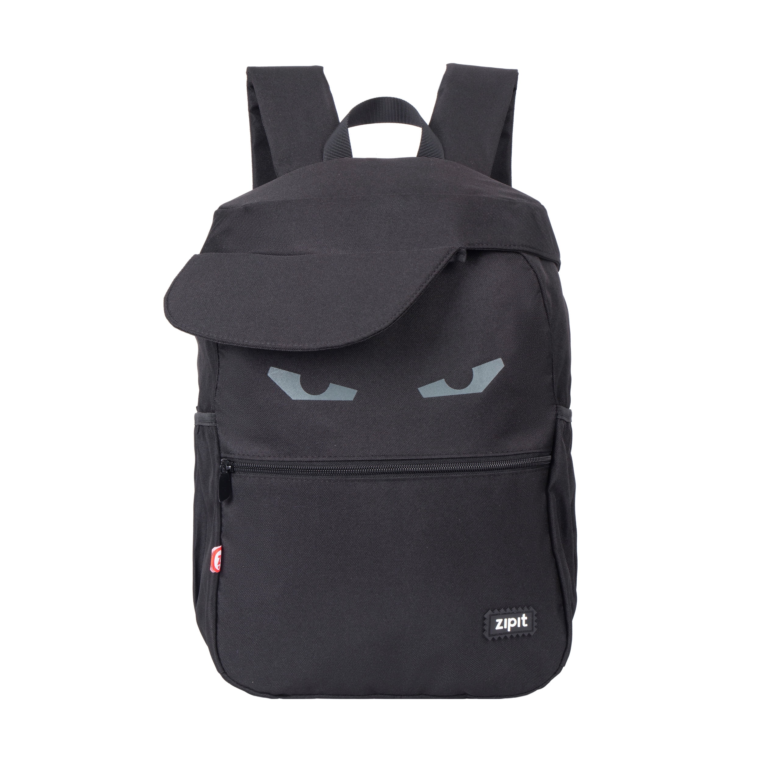 ZIPIT Capster Backpack for Boys, Large Capacity School Bag with Laptop Compartment, Durable Kids and Teen Backpack with Side Pockets, Black