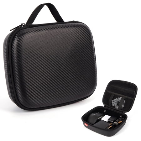 ZIPIT Carbon Electronic Organizer Case, Hard Shell EVA Travel Cable Organizer for Chargers, Cords & Tech Accessories, Black