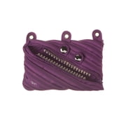 ZIPIT Grillz Monster Pencil Cases with Scissors & Sharpener, Purple