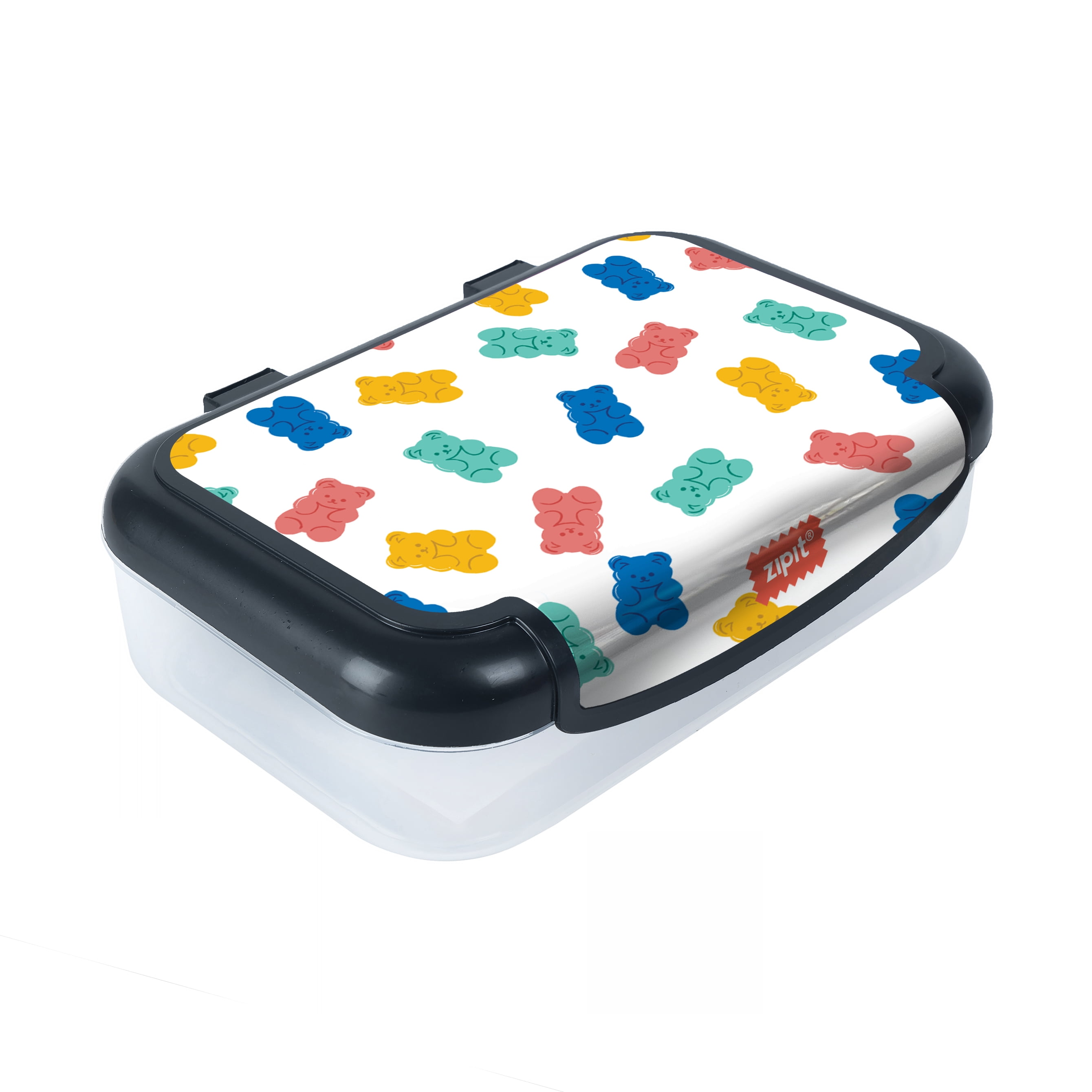 ZIPIT Recycled Plastic Gummy Bear Pencil Box - Durable Case for Girls