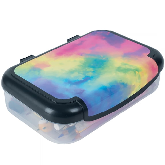 ZIPIT: Recycled Plastic Pencil Box - Rainbow - Large Capacity Case, Colorful Stationery Organizer, School Supplies-Toys Holder, Snap Close, Kids