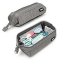 thumbnail image 1 of ZIPIT Lenny Pencil Case | Large Capacity Pencil Pouch | Aesthetic Case for College and Office (Grey), 1 of 9