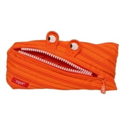 ZIPIT Monster Pencil Case | Orange Pencil Pouch for College and Office