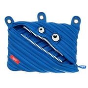 ZIPIT Monster Pencil Pouch | 3-Ring Binder Pencil Case (Blue)