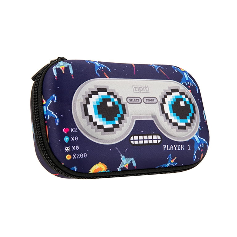 ZIPIT New Gamer Pencil Box for Kids, Blue