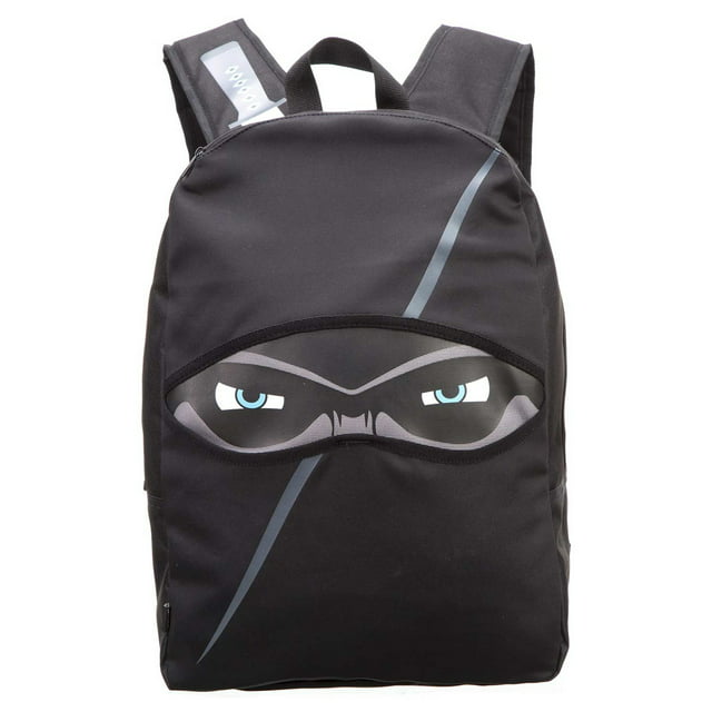 ZIPIT Ninja Backpack for Boys Elementary School & Preschool, Cute Book Bag for Kids (Black)