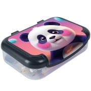 ZIPIT Recycled Plastic Pencil Box - Blushing Panda - Large Capacity Case, Animal Character, Stationery Organizer, School Supplies-Toys Holder, Kids