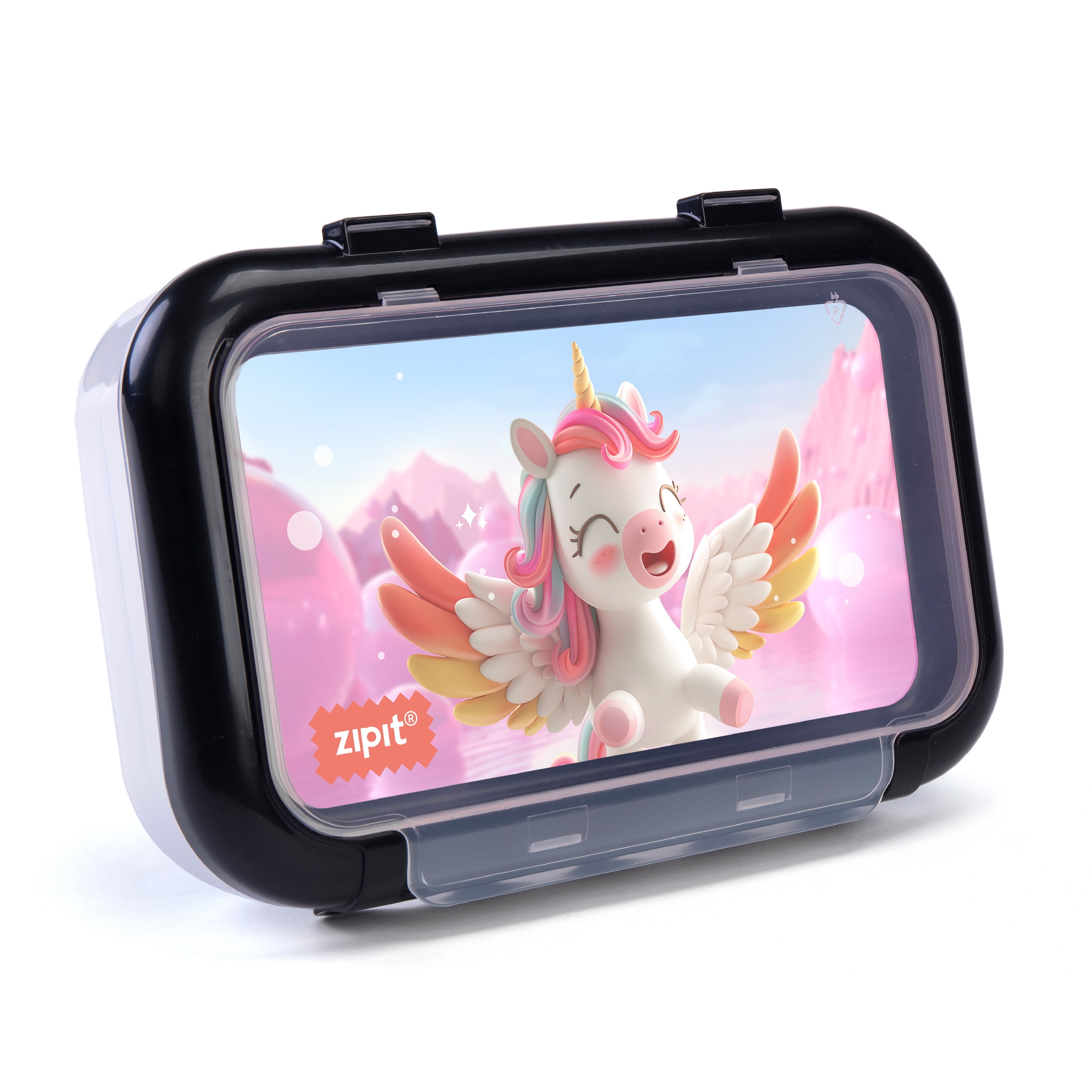 ZIPIT Recycled Plastic Pencil Case |  Large Capacity Pencil Box (Unicorn)