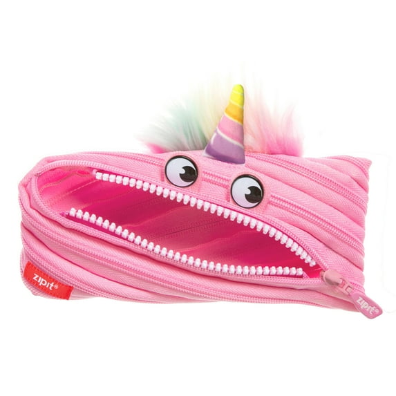 ZIPIT Pink Unicorn Pencil Case, Cute Pencil Pouch